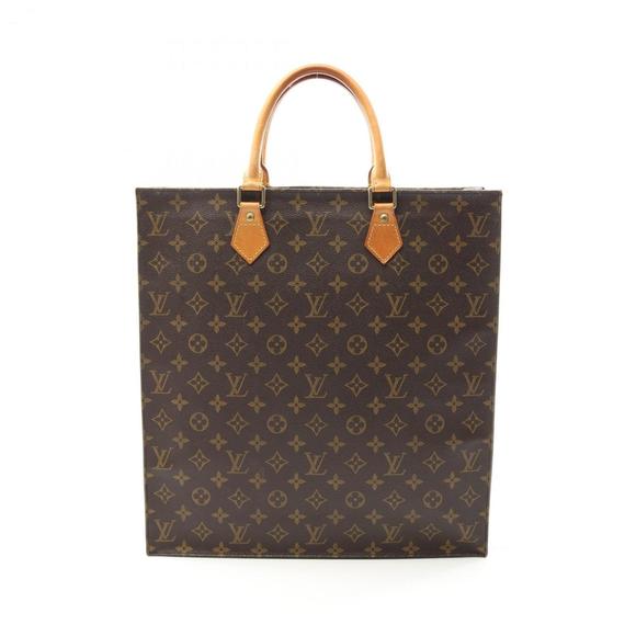 LOUIS VUITTON Brown Monogram Leather Tote Bag - Picture 1 of 11